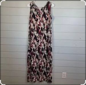 Christopher & Banks Abstract Pattern Maxi Dress NWOT